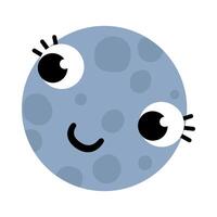 Planet Neptune on white isolated background vector