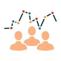 Data analysis line icon. Monitor, graph, data, analysis, statistics, analytics, research, report, trends, information, metrics, performance, chart, visualization, business, finance, market analysis vector