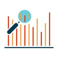 Data analysis line icon. Monitor, graph, data, analysis, statistics, analytics, research, report, trends, information, metrics, performance, chart, visualization, business, finance, market analysis vector