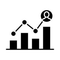 Data analysis line icon. Monitor, graph, data, analysis, statistics, analytics, research, report, trends, information, metrics, performance, chart, visualization, business, finance, market analysis vector