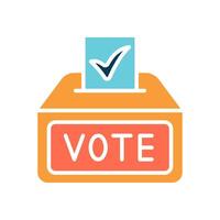Vote confirmation line icon. Ballot, checkmark, vote, approval, election, verification, confirmation, polling, participation, democracy, voter, ballot box, secure vote, voting process, election day vector