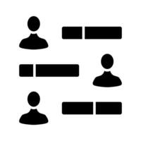 User statistics line icon. People, data, analysis, graph, chart, metrics, evaluation, performance, statistics, comparison, assessment, analytics, measurement, research, productivity, workforce, report vector