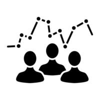Data analysis line icon. Monitor, graph, data, analysis, statistics, analytics, research, report, trends, information, metrics, performance, chart, visualization, business, finance, market analysis vector