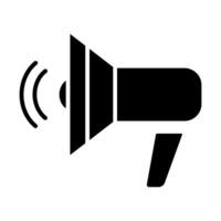 Megaphone line icon. Speaker, megaphone, announcement, communication, loudspeaker, advertise, message, promotion, public, alert, broadcasting notification, marketing, sound, voice, speech, information vector