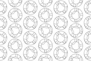 Lifebuoy pattern coloring page with repeating designs. Perfect for both kids and adults to color and enjoy. vector