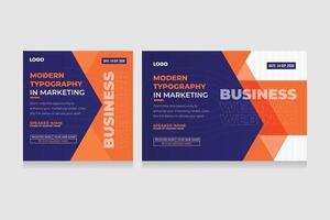 Modern Typography Business Webinar Template. Creative set of abstract infographic elements. Eps vector
