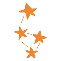 Constellation. Stars on a white isolated background vector