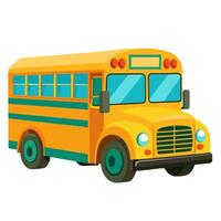 School Bus on White Background vector