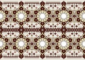 geometric and mandalas design, ethnic fabric seamless pattern design for cloth, carpet, batik, wallpaper, wrapping etc. vector