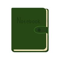 Paper notepads, diary set. Planners, organizers and albums for plans and notes. vector