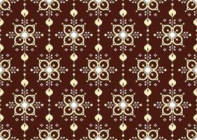 geometric ethnic fabric seamless pattern, design for cloth, carpet, batik, wallpaper, wrapping etc. vector