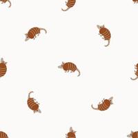 Seamless pattern with armadillos. Western. Design for fabric, textiles, wallpaper, packaging. vector