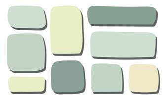 Frames for text in the style of Hand drawn. Hand drawn minimalist Text box set . Frames template collection in Doodle style vector