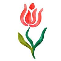 Abstract flowers. Isolated mythical flower on background. Elements for your design vector