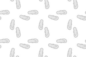 Enjoy a summer-themed coloring page with a fun flip-flops pattern. Perfect for kids and adults to relax and get creative. vector
