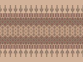 ross Stitch. Geometric ethnic patterns. Design for Clothing, Fabric, batik, Saree, Patola, Sari, Dupatta, Vyshyvanka, rushnyk, dupatta, Knitwear, Embroidery, Ikkat, Pixel pattern. Traditional Design. vector