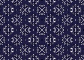 white geometric ethnic fabric seamless pattern on dark blue background, design for cloth, carpet, batik, wallpaper, wrapping etc. vector