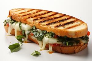 Panini street food for a quick snack photo