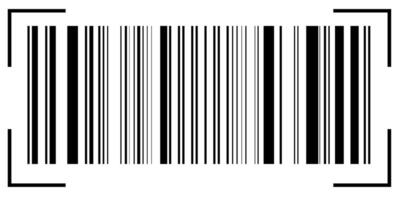 Realistic barcode icon on a white background. design. set. vector