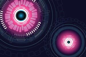 Abstract technology background with various technology elements Hi-tech communication concept innovation background vector
