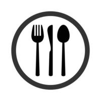 Spoon fork and knife. vector