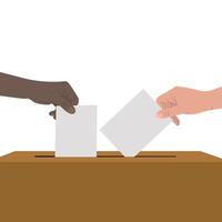 Vote 2024. Voting for candidate vector