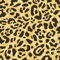 Jaguar or leopard skin pattern, seamless texture. Animal print for textile design vector