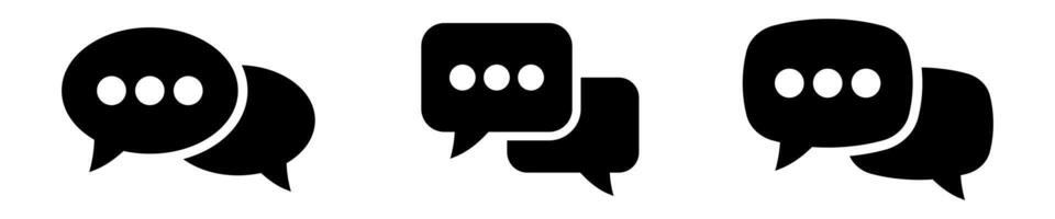 Chat icon. Talk bubble speech icon. Dialogue balloon icon. vector