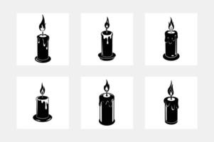 Diwali Lamp Collection Flat Design vector