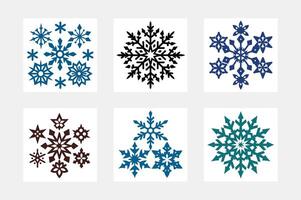 Biggest collection of snowflakes vector