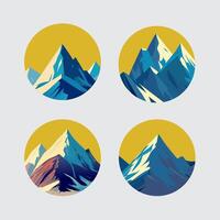 Mountain nature background for decorate vector