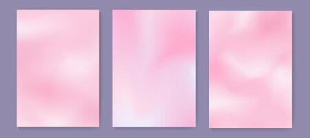 Soft pink blurred cute gradient background for cover, poster, wallpaper, web design. Minimal fluid smooth textured gradient modern flyer vector