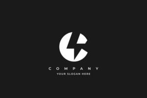 Simple and Minimal Letter C Bolt Logo Design vector