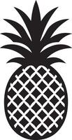 Pineapple silhouette icon isolated. pineapple fruit line icon suitable for apps and websites UI designs. vector