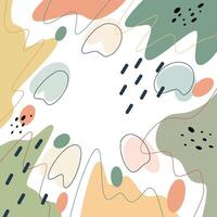 Abstract paster colors shapes background vector
