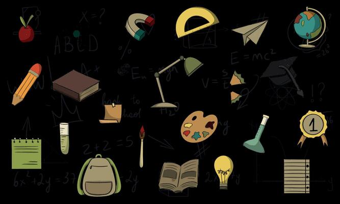 Back to school collection. ready to print poster for school.
