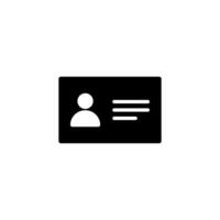 ID card icon. Card icon vector