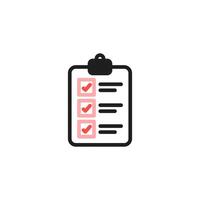 Clipboard icon. Todo list icon. vector