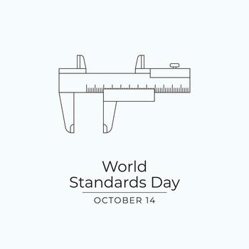 World Standards Day design template good for celebration usage. World Standards Day design. Continuous line drawing. eps 10. vector