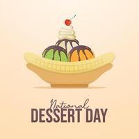 National Dessert Day design template good for celebration usage. National Dessert Day design. flat design. eps 10. vector