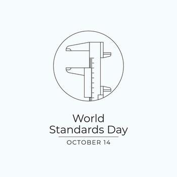 World Standards Day design template good for celebration usage. World Standards Day design. Continuous line drawing. eps 10. vector