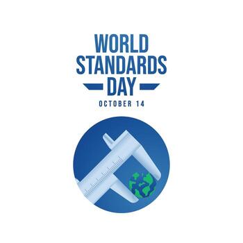 World Standards Day design template good for celebration usage. World Standards Day design. flat design. eps 10. vector