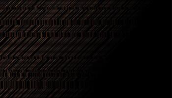 Golden minimal lines on black, futuristic technology abstract background vector