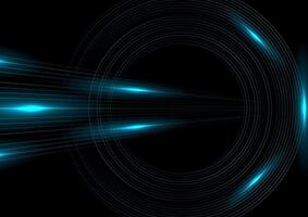 Blue minimal lines abstract futuristic technology background vector