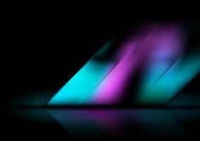 Minimal glossy geometric blue violet stripes abstract background vector