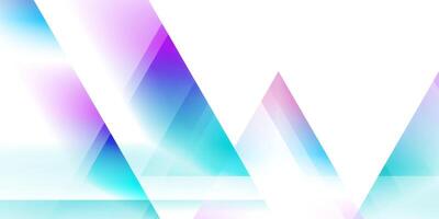 Blue purple glossy triangles geometric abstract tech background vector