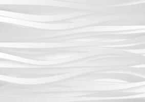 Grey white wavy stripes abstract elegant background vector