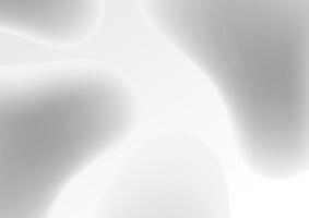 Grey white smooth blurred waves abstract background vector