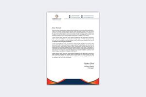 Modern letterhead design template vector