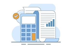 Performance data analysis concepts, investment reports, marketing studies, audition services, Statistics and analytics concepts, business performance reports, marketing research services. flat . vector